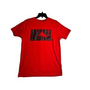 Animal Supplements Built Not Born Red Tee Shirt Womens XL